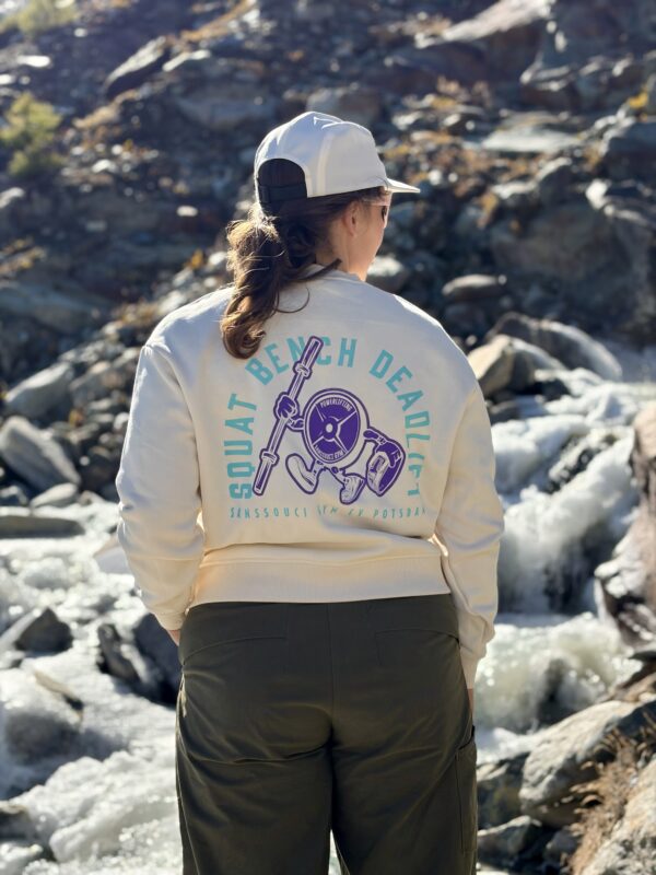Sanssouci Gym Crop-Sweatshirt Creme