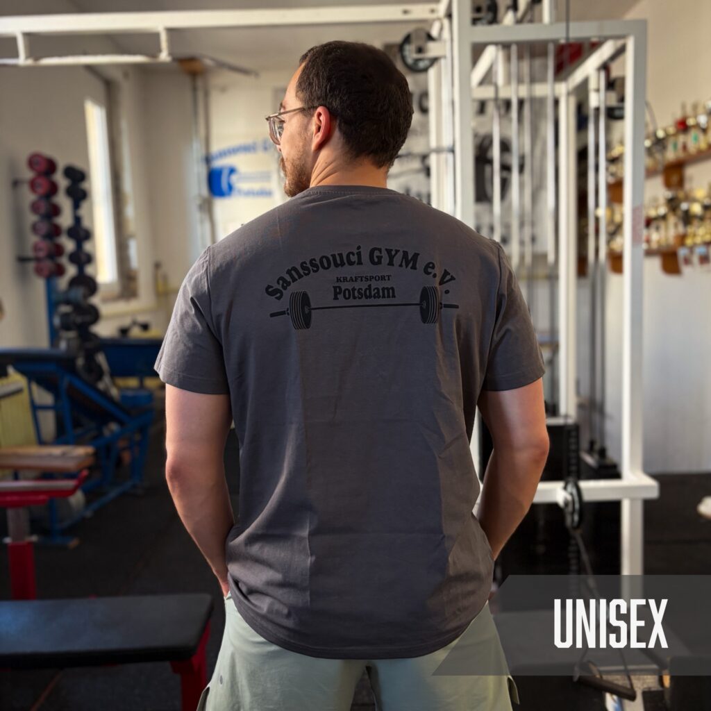 Sanssouci Gym Logo Shirt (Unisex Fit - blau / grau)